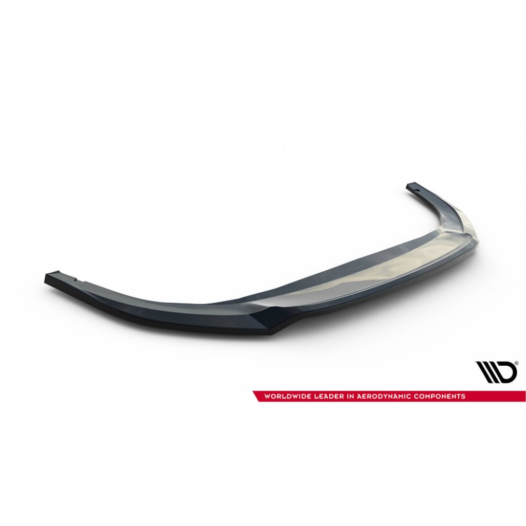 Maxton Design spoiler pod přední nárazník ver.3 pro Volkswagen Golf R-Line Mk8 Facelift, černý lesklý plast ABS