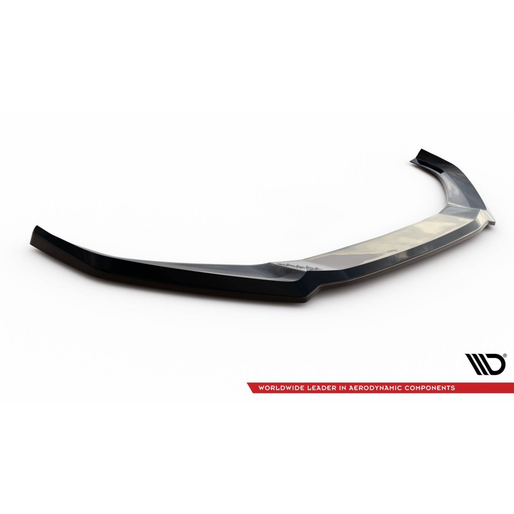 Maxton Design spoiler pod přední nárazník ver.4 pro Audi S4 B9, černý lesklý plast ABS