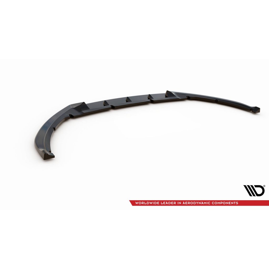 Maxton Design spoiler pod přední nárazník ver.4 pro Ford Focus ST Mk3 Facelift, černý lesklý plast ABS