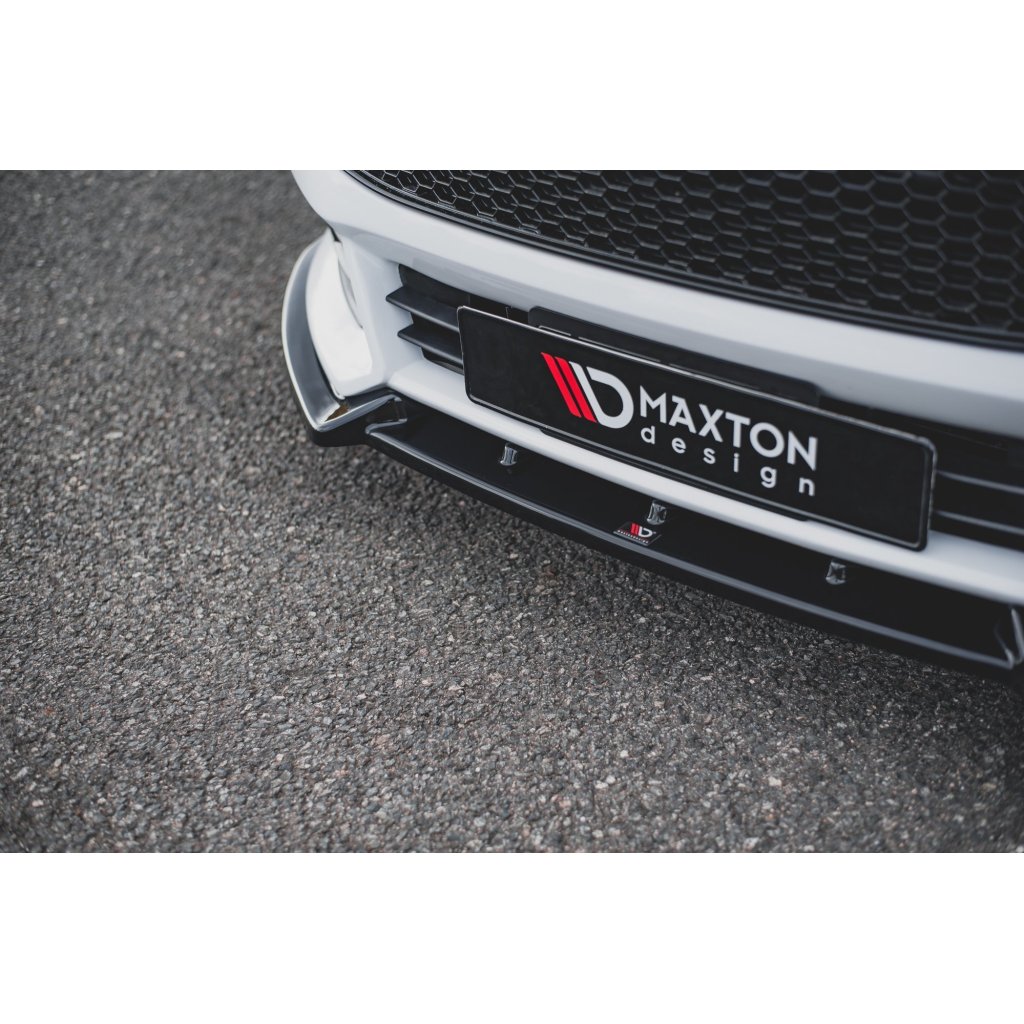 Maxton Design spoiler pod přední nárazník ver.4 pro Ford Focus ST Mk3 Facelift, plast ABS bez povrchové úpravy