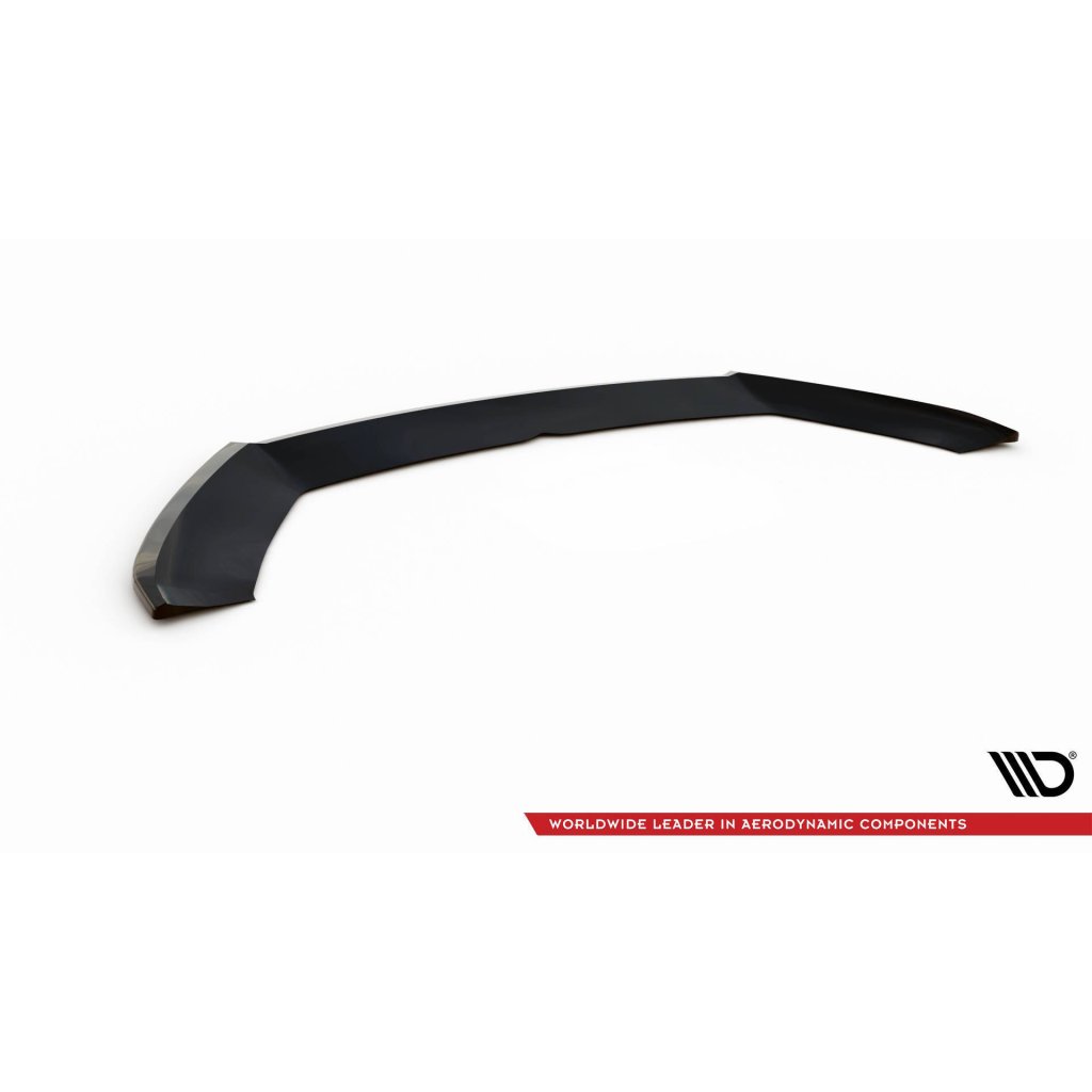 Maxton Design spoiler pod přední nárazník ver.4 pro Seat Leon Cupra Mk3 Facelift, černý lesklý plast ABS