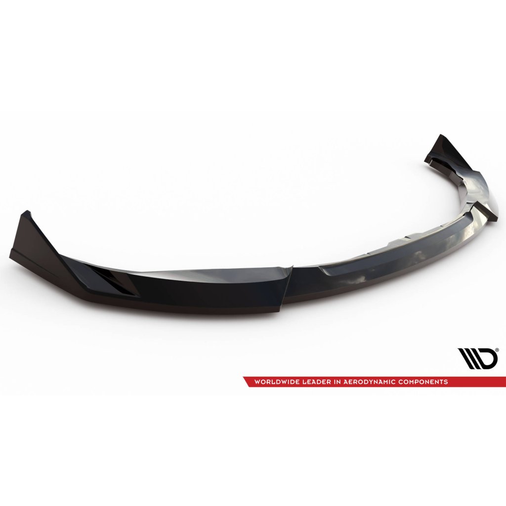Maxton Design spoiler pod přední nárazník ver.5 pro BMW M2 G87, černý lesklý plast ABS