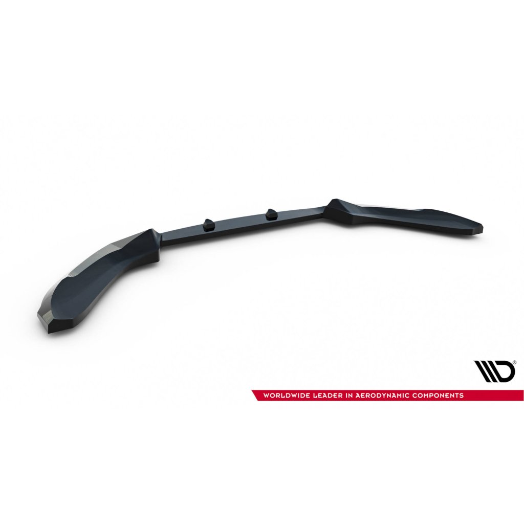 Maxton Design spoiler pod přední nárazník ver.5 pro BMW řada 1 F20- F21 Facelift, černý lesklý plast ABS, M-Pack/M140i