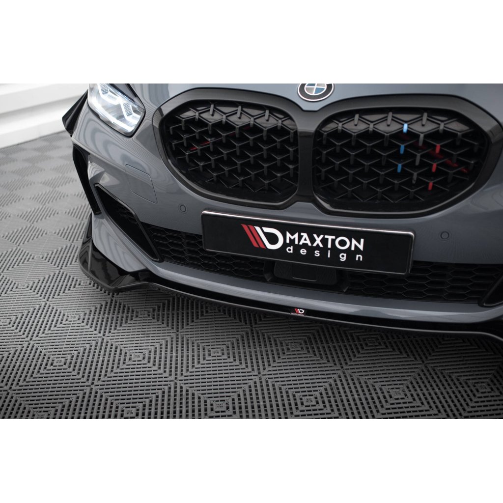 Maxton Design spoiler pod přední nárazník ver.5 pro BMW řada 1 F40, černý lesklý plast ABS