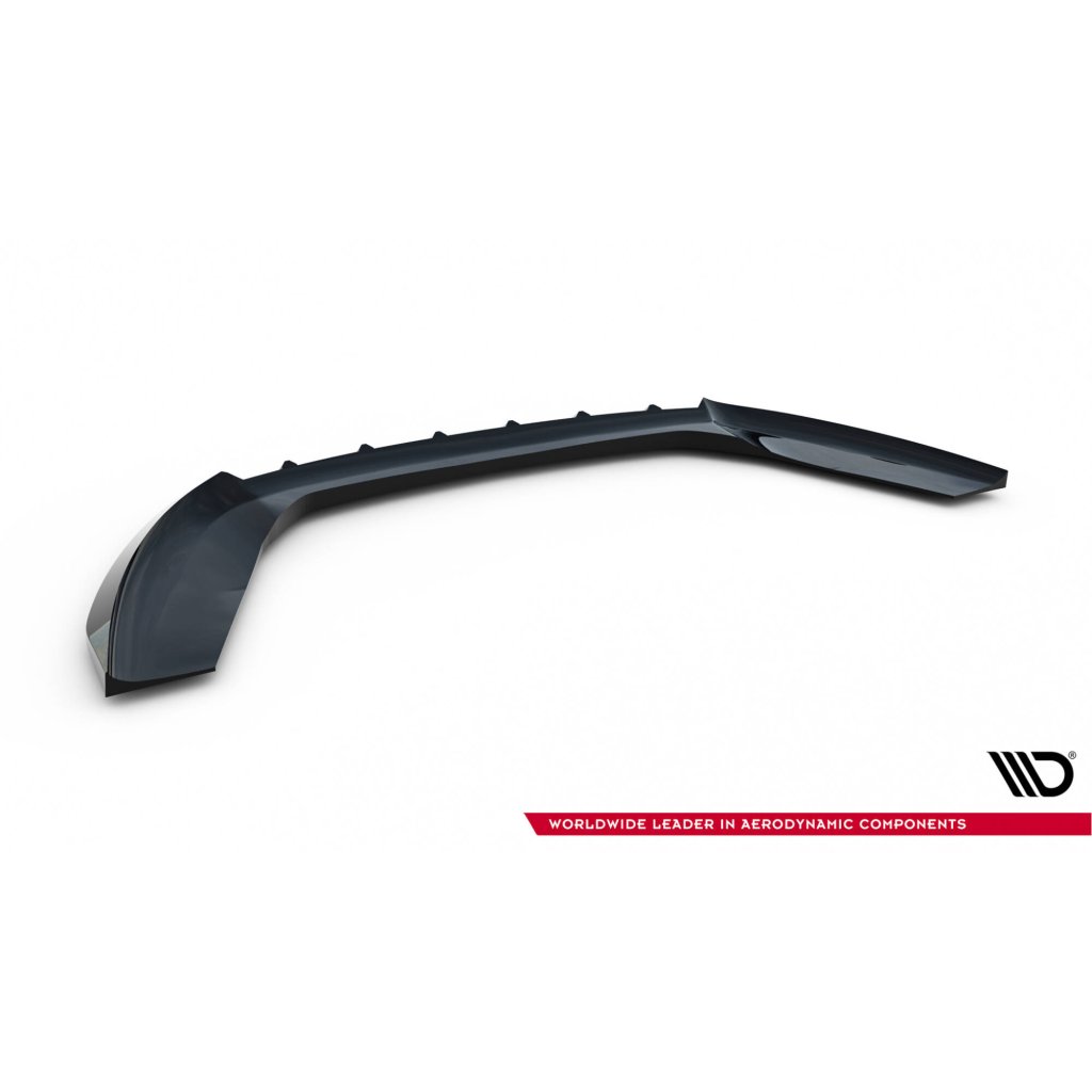 Maxton Design spoiler pod přední nárazník ver.6 pro Ford Fiesta ST Mk7 Facelift, černý lesklý plast ABS