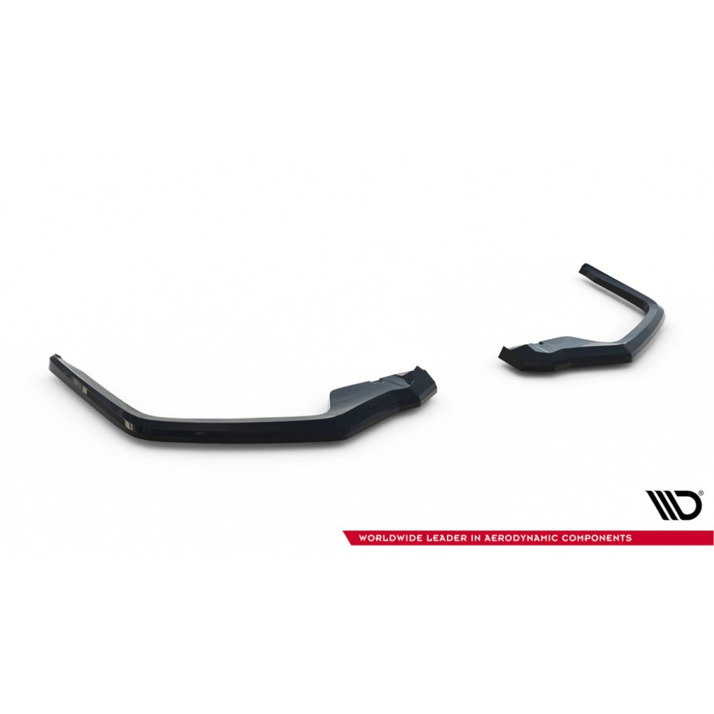 Maxton Design spoiler pod zadní nárazník pro Honda Civic Mk10 Sport, černý lesklý plast ABS
