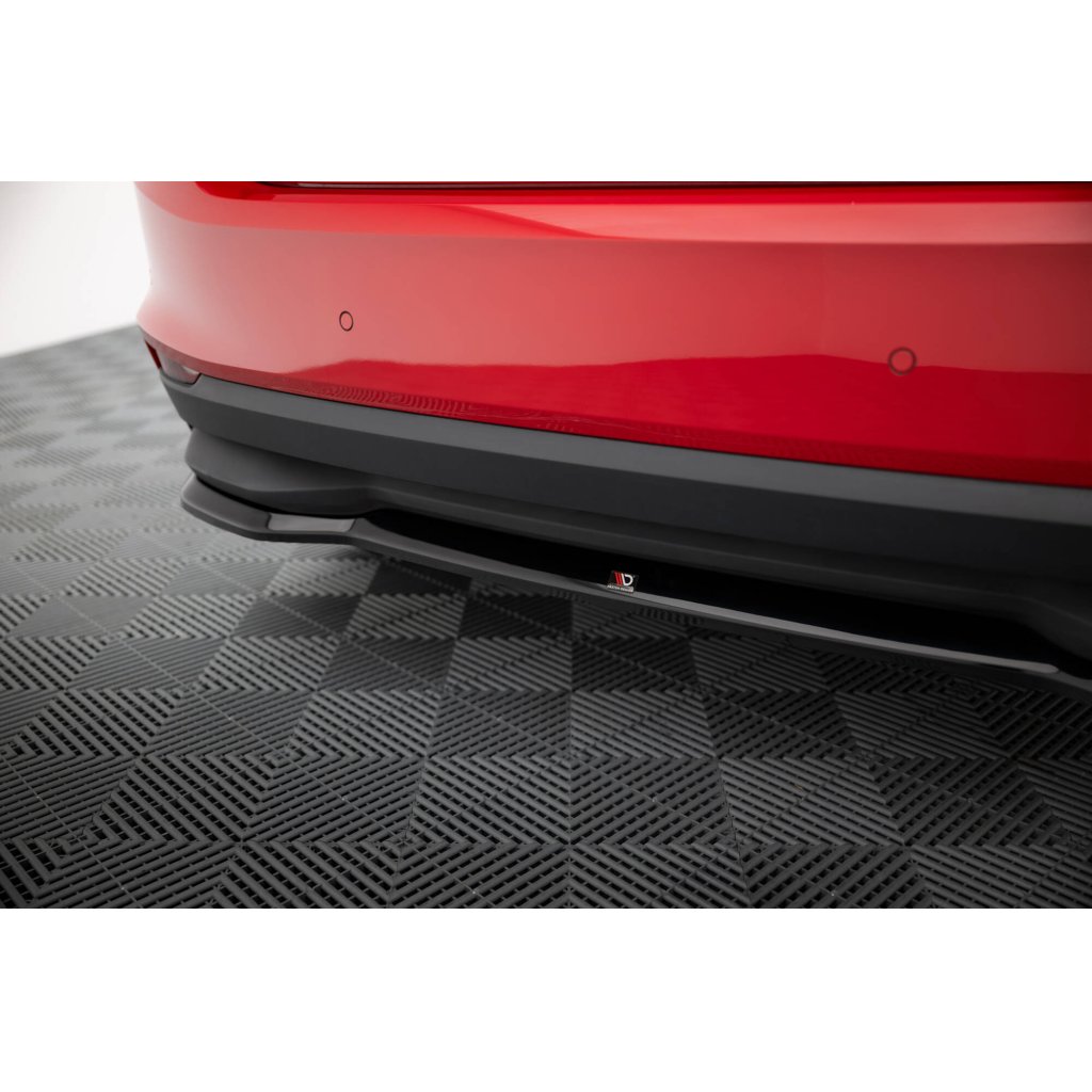 Maxton Design spoiler pod zadní nárazník pro Škoda Fabia Mk4, černý lesklý plast ABS