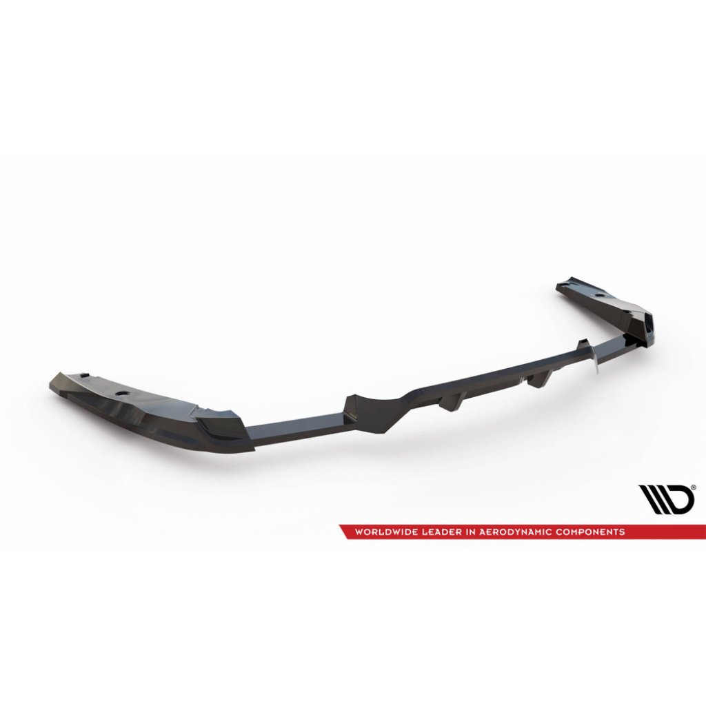 Maxton Design spoiler pod zadní nárazník s žebrováním pro BMW X4 M F98, černý lesklý plast ABS