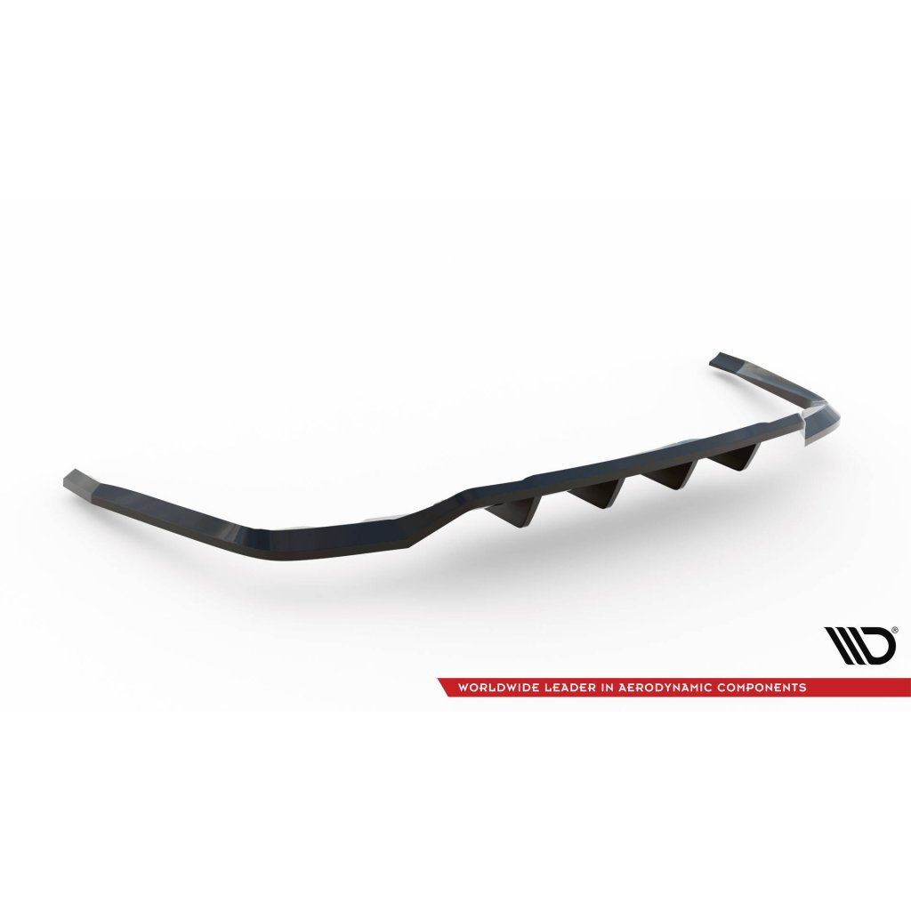 Maxton Design spoiler pod zadní nárazník s žebrováním pro Ford Explorer XLT Mk6, černý lesklý plast ABS