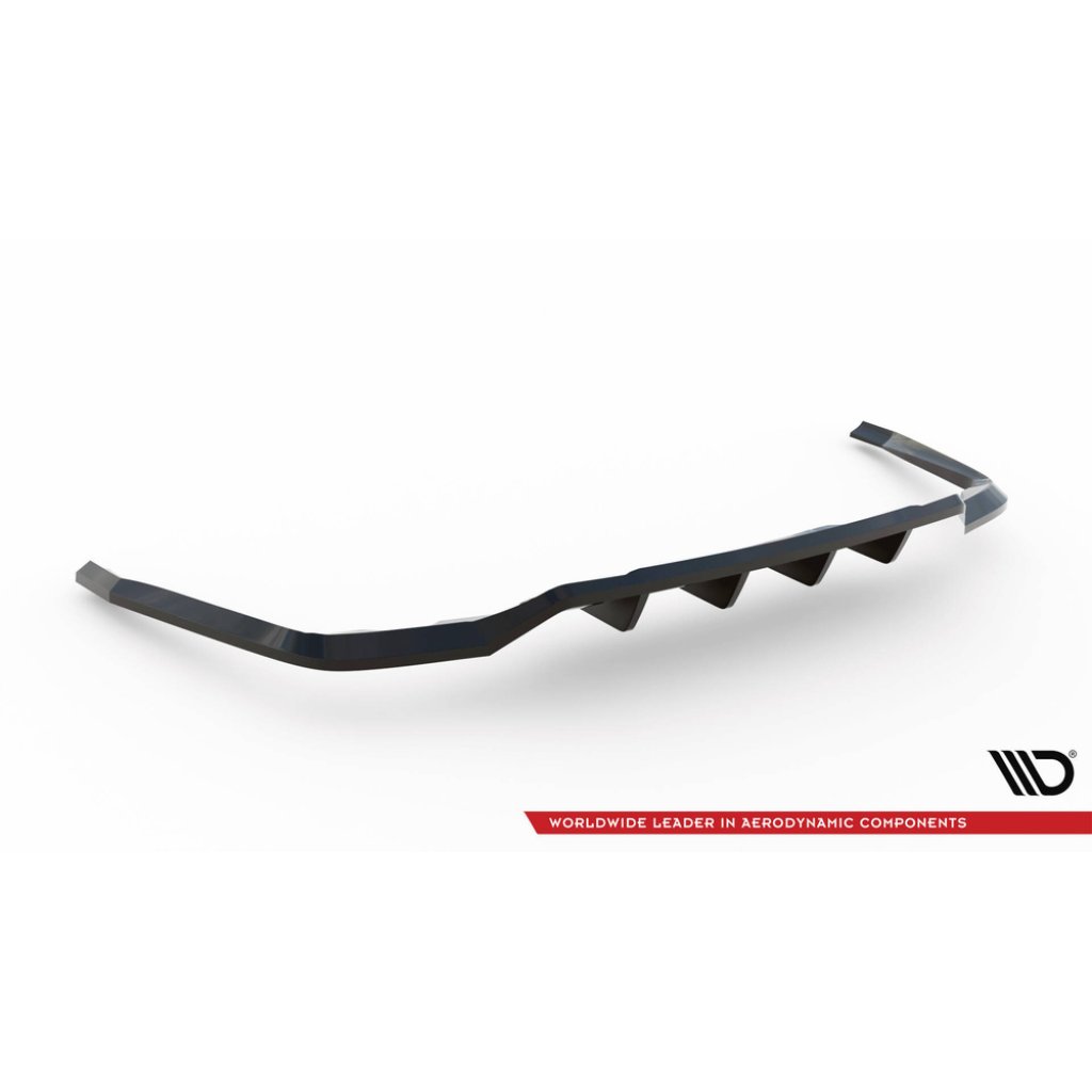 Maxton Design spoiler pod zadní nárazník s žebrováním pro Ford Explorer XLT Mk6, černý lesklý plast ABS