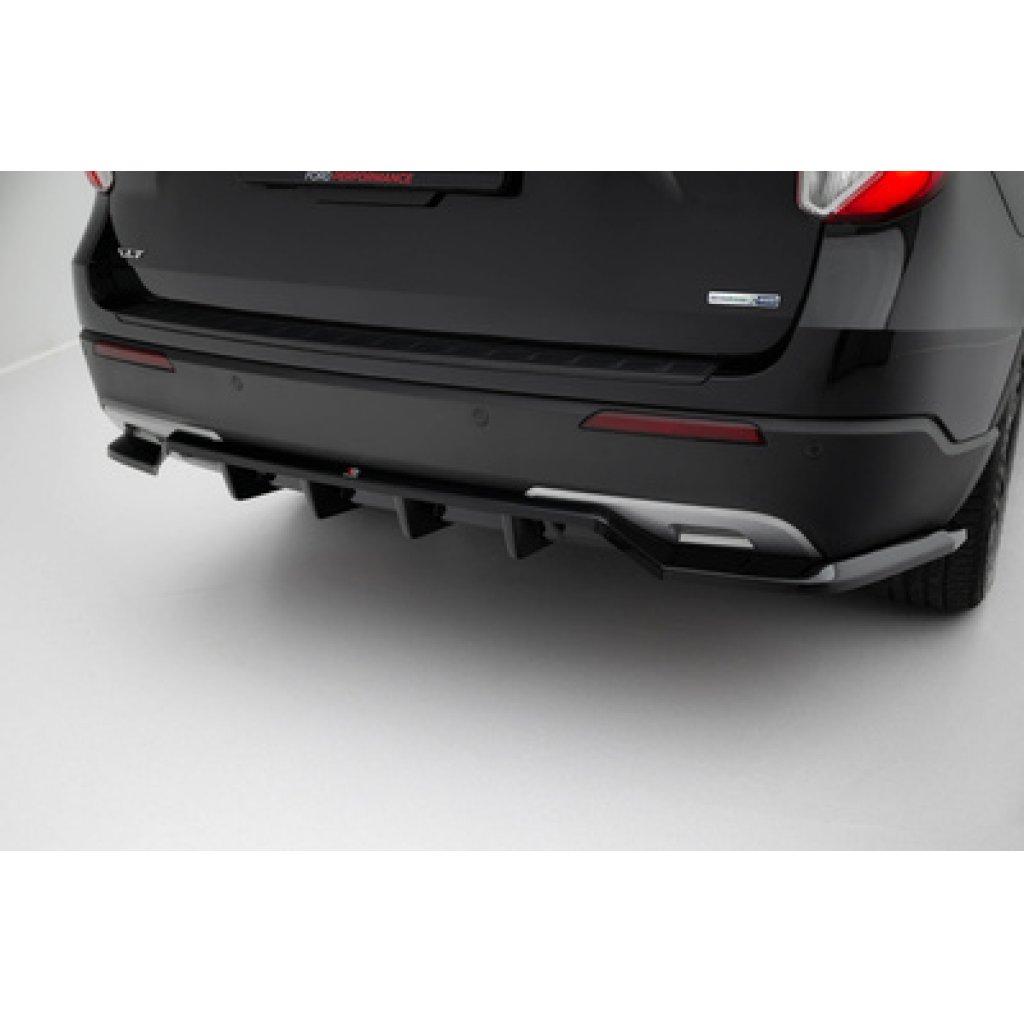 Maxton Design spoiler pod zadní nárazník s žebrováním pro Ford Explorer XLT Mk6, černý lesklý plast ABS