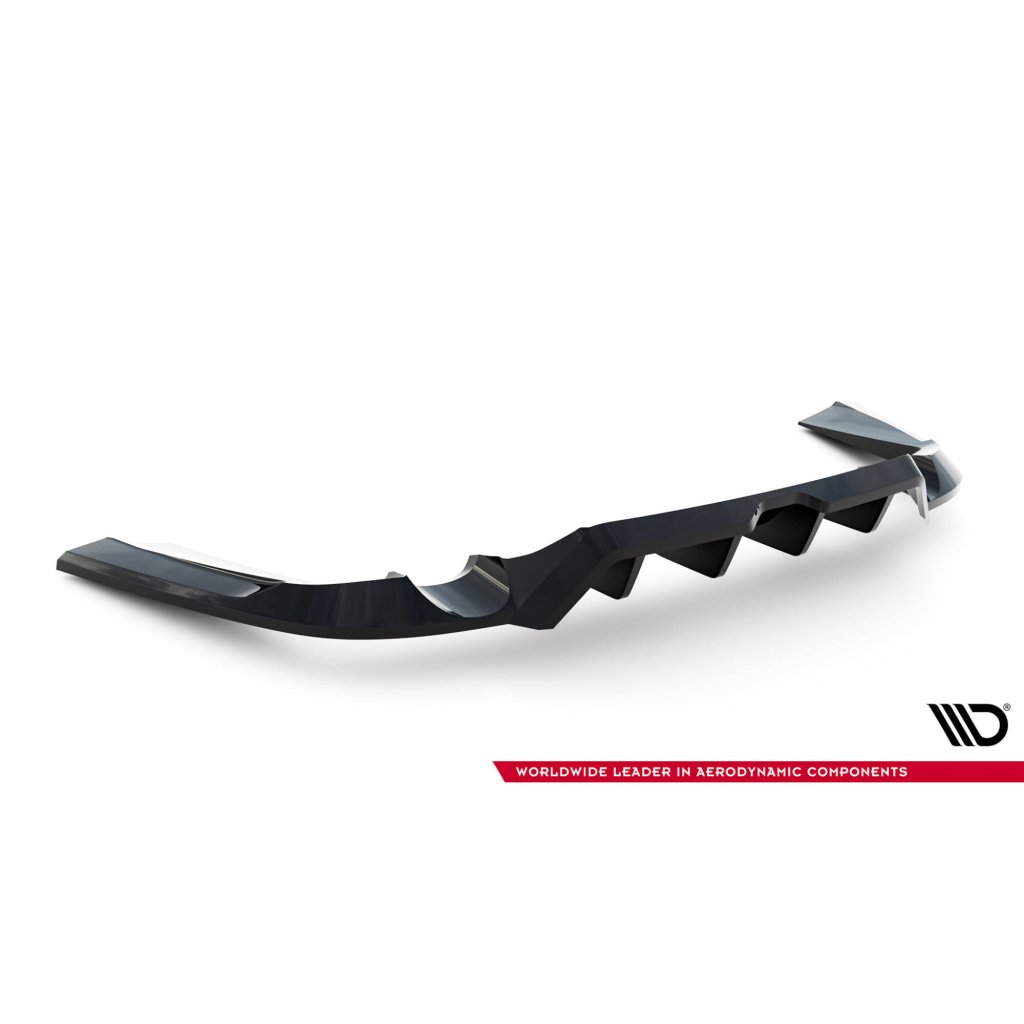 Maxton Design spoiler pod zadní nárazník s žebrováním pro Land rover Range Rover Sport Mk2, černý lesklý plast ABS