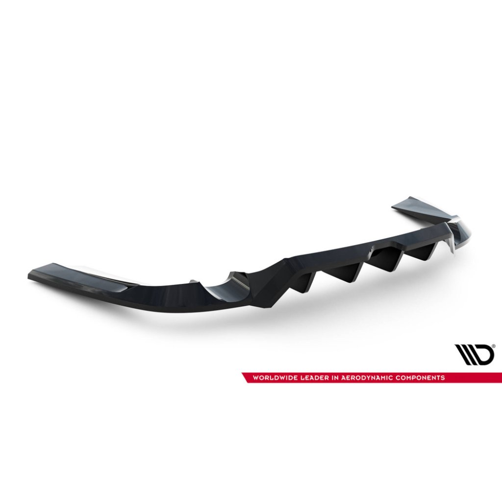 Maxton Design spoiler pod zadní nárazník s žebrováním pro Land rover Range Rover Sport Mk2, černý lesklý plast ABS