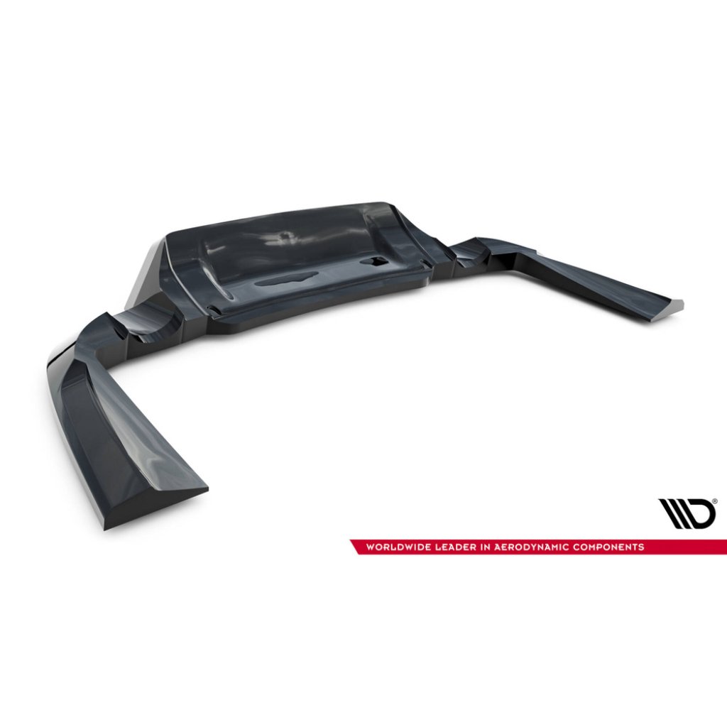 Maxton Design spoiler pod zadní nárazník s žebrováním pro Land rover Range Rover Sport Mk2, černý lesklý plast ABS