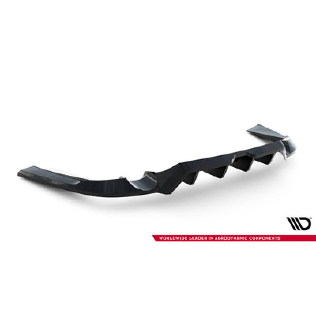 Maxton Design spoiler pod zadní nárazník s žebrováním pro Land rover Range Rover Sport Mk2, černý lesklý plast ABS