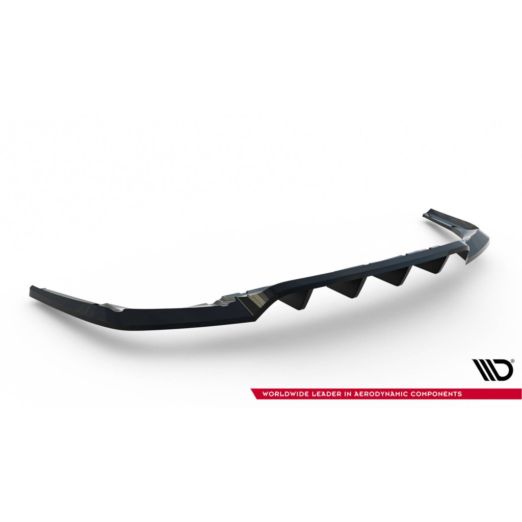 Maxton Design spoiler pod zadní nárazník s žebrováním pro Maserati Levante Mk1 GT Facelift, černý lesklý plast ABS