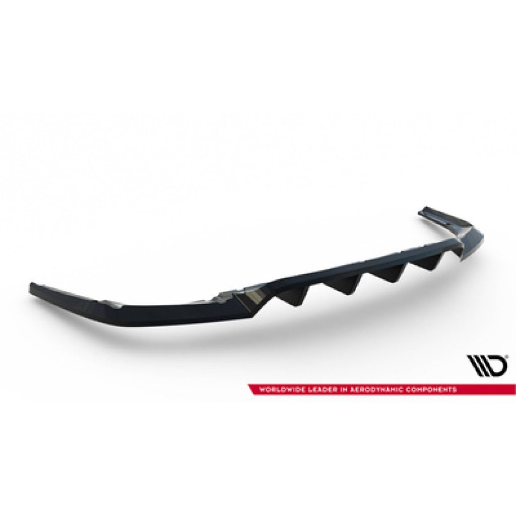 Maxton Design spoiler pod zadní nárazník s žebrováním pro Maserati Levante Mk1 GT Facelift, černý lesklý plast ABS