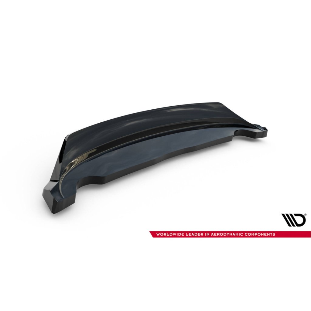 Maxton Design spoiler pod zadní nárazník s žebrováním pro Mazda 6 Mk3 FL, černý lesklý plast ABS