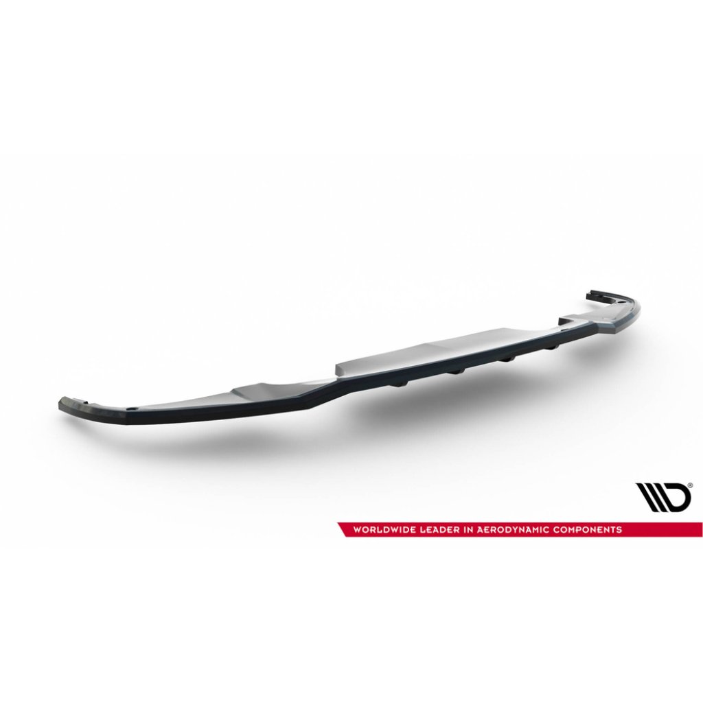 Maxton Design spoiler pod zadní nárazník s žebrováním pro Peugeot 308 Mk3, černý lesklý plast ABS, Hatchback