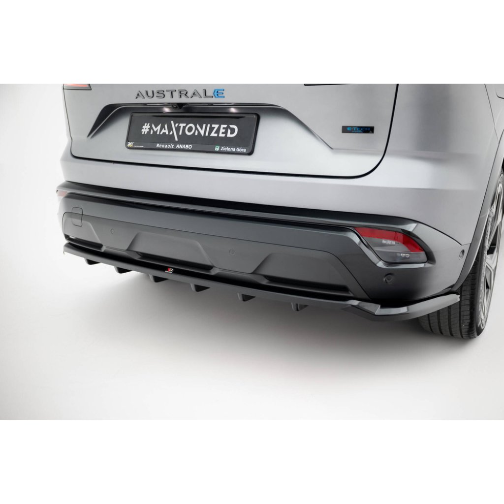 Maxton Design spoiler pod zadní nárazník s žebrováním pro Renault Austral Mk1, černý lesklý plast ABS