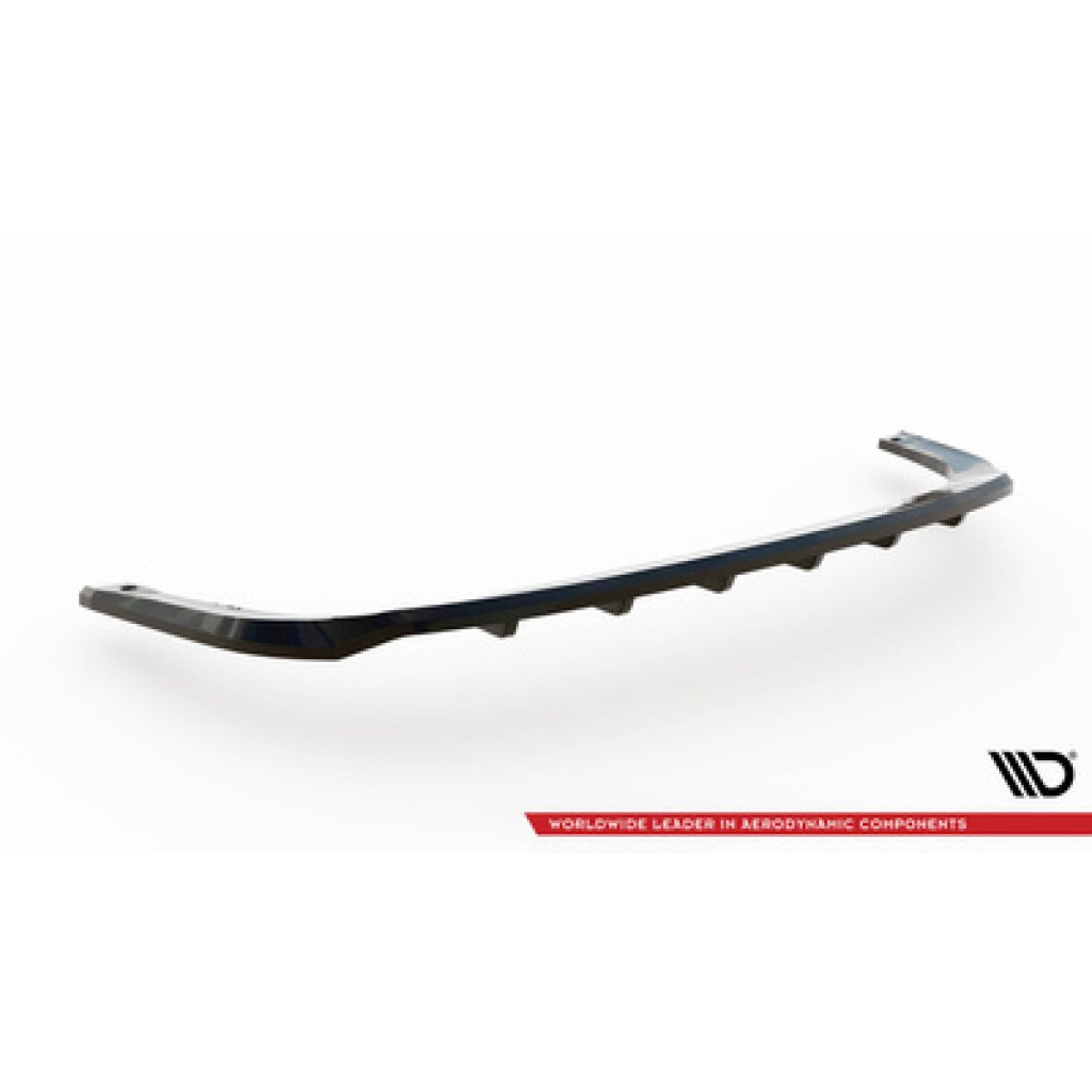 Maxton Design spoiler pod zadní nárazník s žebrováním pro Renault Austral Mk1, černý lesklý plast ABS