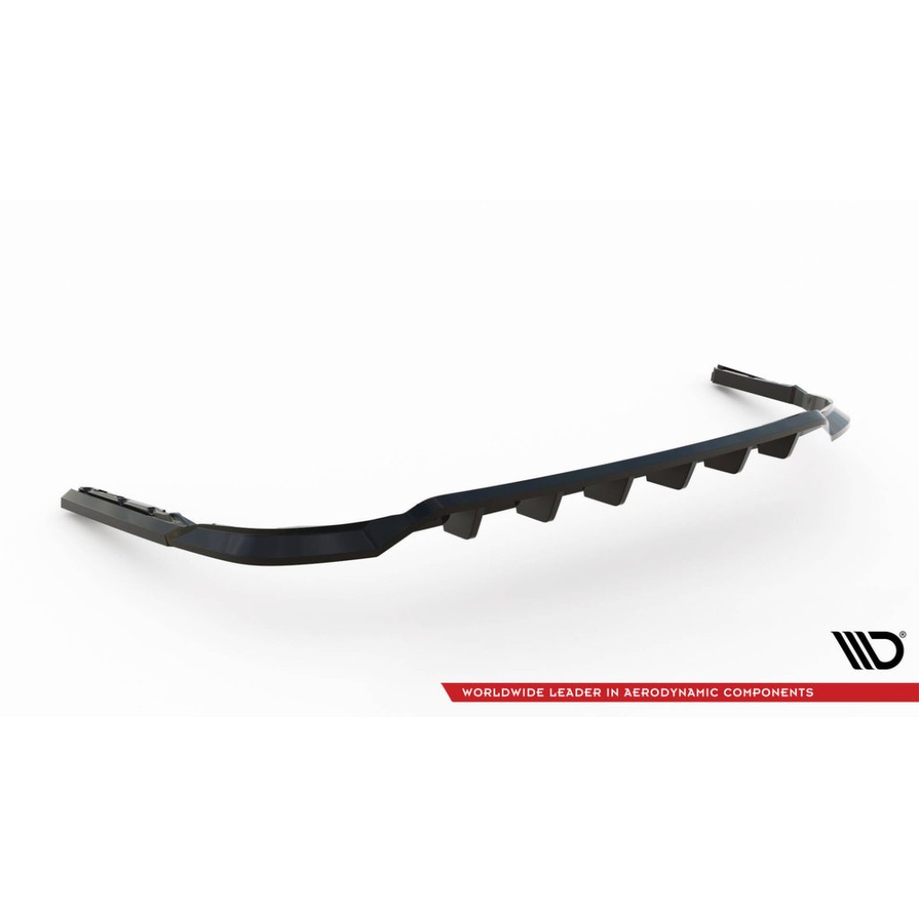 Maxton Design spoiler pod zadní nárazník s žebrováním pro Toyota Sienna Mk4, černý lesklý plast ABS