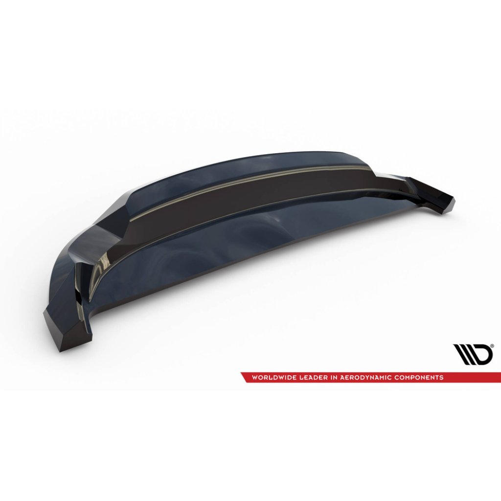Maxton Design spoiler pod zadní nárazník s žebrováním pro Volvo EX30 Mk1, černý lesklý plast ABS