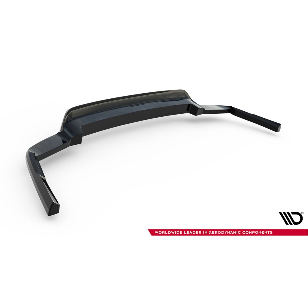 Maxton Design spoiler pod zadní nárazník s žebrováním pro Volvo XC60 Mk 2, černý lesklý plast ABS