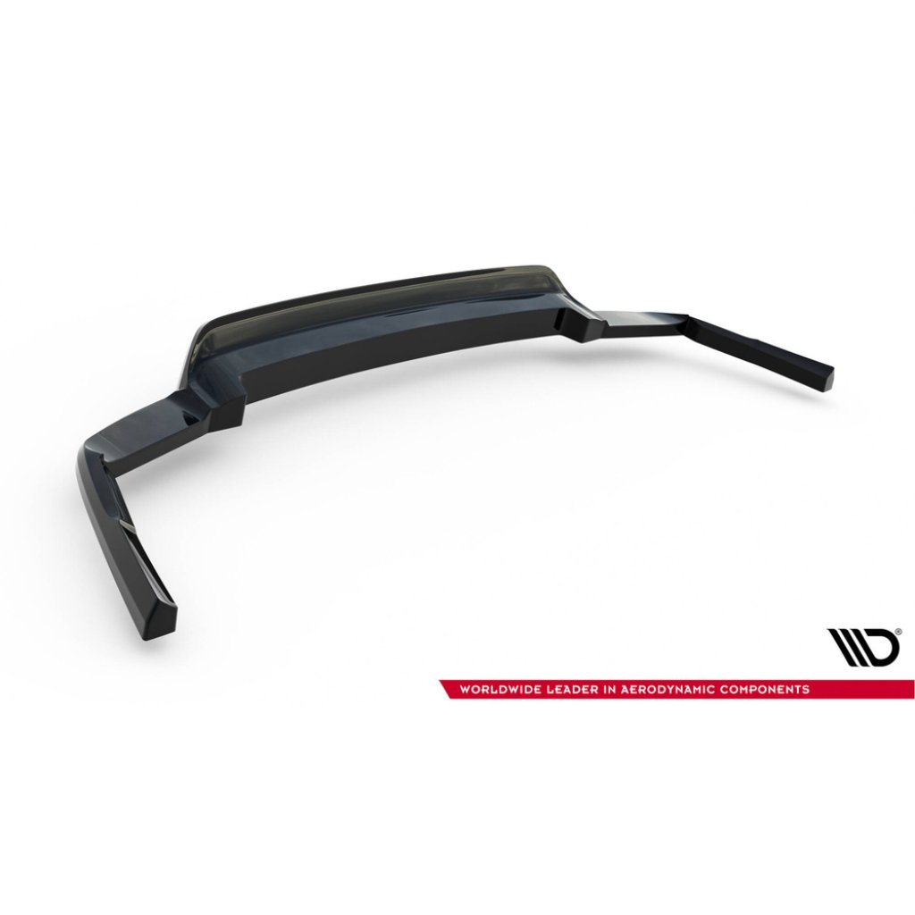 Maxton Design spoiler pod zadní nárazník s žebrováním pro Volvo XC60 Mk 2, černý lesklý plast ABS
