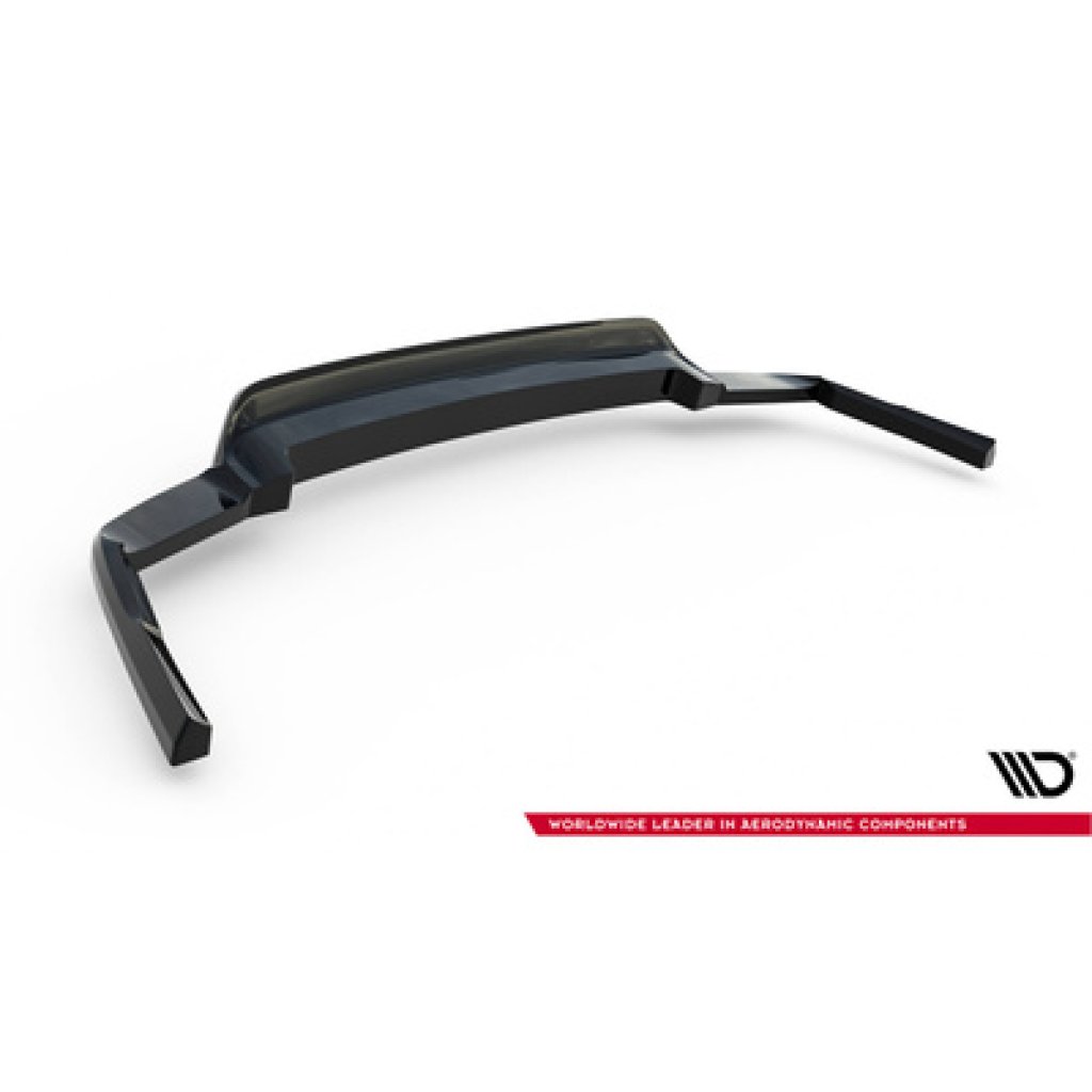 Maxton Design spoiler pod zadní nárazník s žebrováním pro Volvo XC60 Mk 2, černý lesklý plast ABS