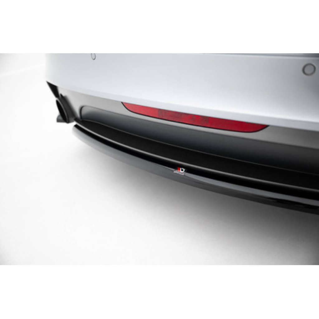 Maxton Design středový spoiler pod zadní nárazník pro Audi TT 8J Facelift, černý lesklý plast ABS, S-Line
