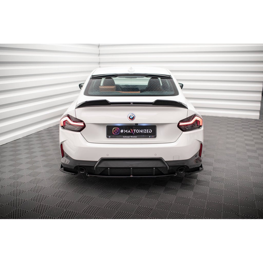 Maxton Design středový spoiler pod zadní nárazník pro BMW řada 2 G42 M-Pack, carbon-Look
