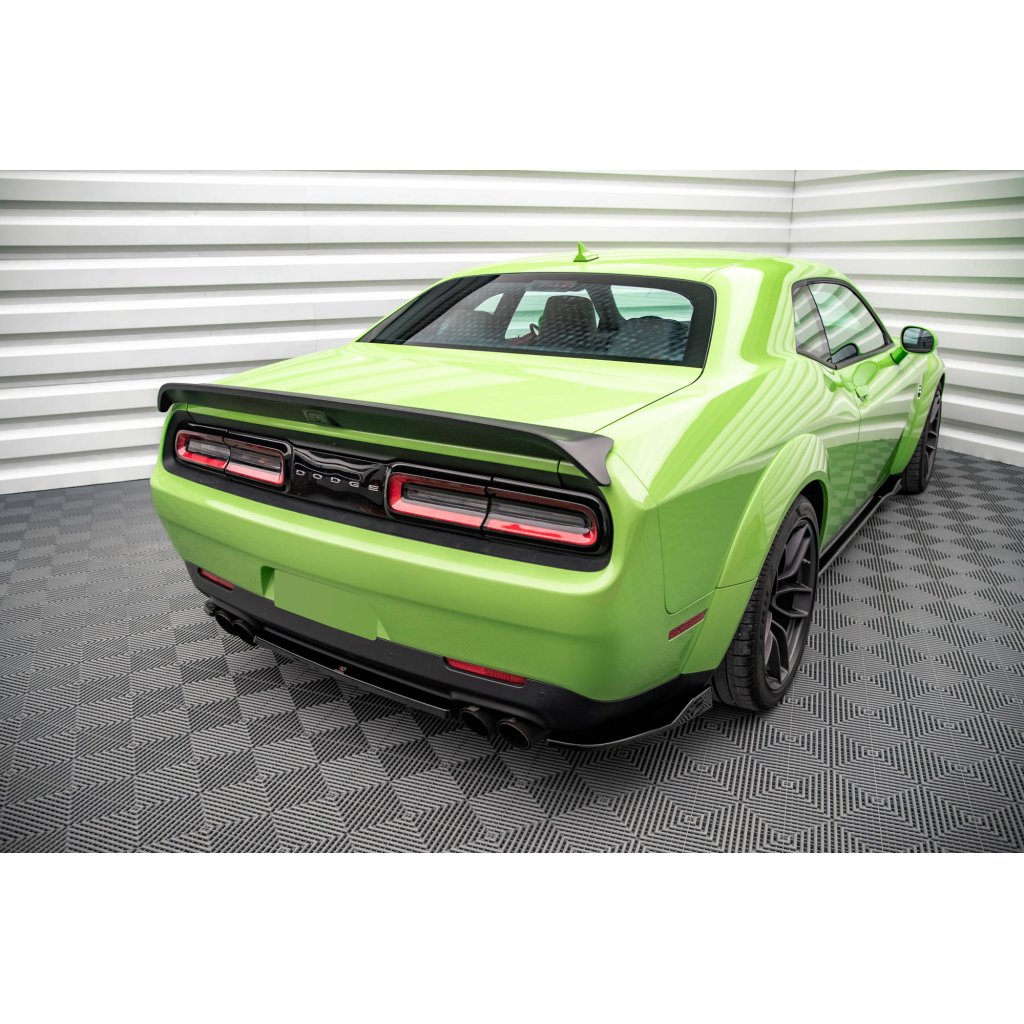 Maxton Design středový spoiler pod zadní nárazník pro Dodge Challenger MK3 SRT Hellcat Widebody, plast ABS bez povrchové úpravy