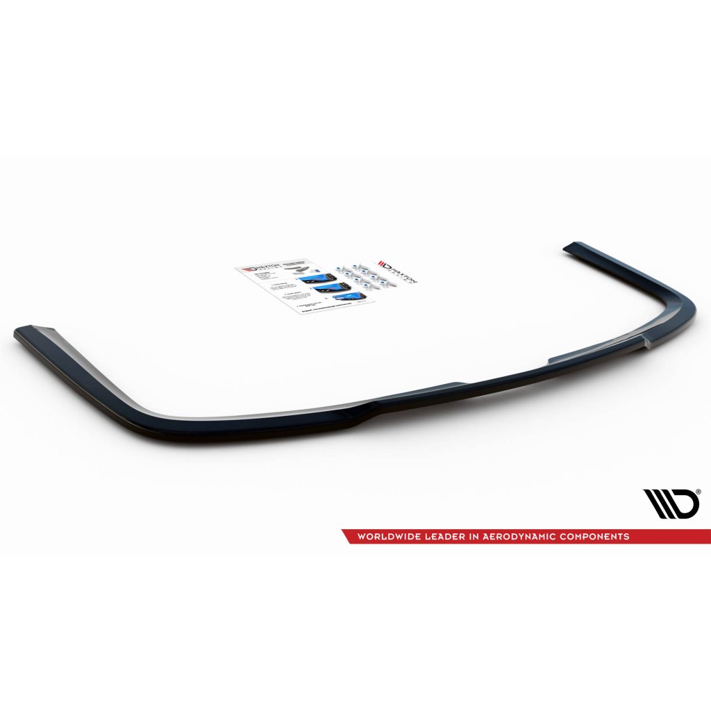 Maxton Design středový spoiler pod zadní nárazník pro Volkswagen Caddy Mk3 Facelift, plast ABS bez povrchové úpravy, pro verzi Long