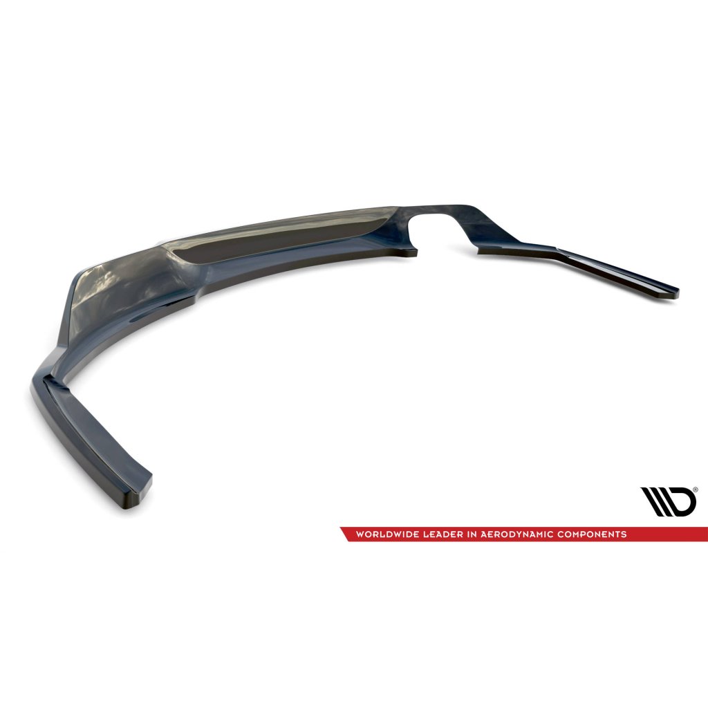 Maxton Design středový spoiler pod zadní nárazník s žebrováním pro BMW řada 2 F22, plast ABS bez povrchové úpravy, M-pack