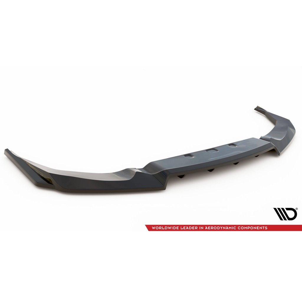 Maxton Design středový spoiler pod zadní nárazník s žebrováním pro Nissan GT-R R35 Facelift, černý lesklý plast ABS, r.v. 2011-2016
