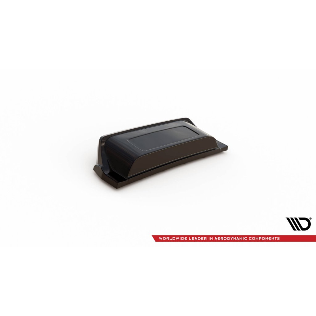 Maxton Design středový spoiler pod zadní nárazník s žebrováním pro Volkswagen T-roc R Mk1, černý lesklý plast ABS, vč. R-Line