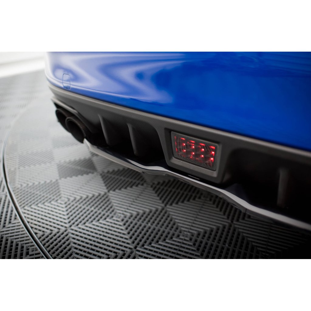 Maxton Design středový spoiler pod zadní nárazník ver.2 pro Subaru Wrx STI Mk1, černý lesklý plast ABS