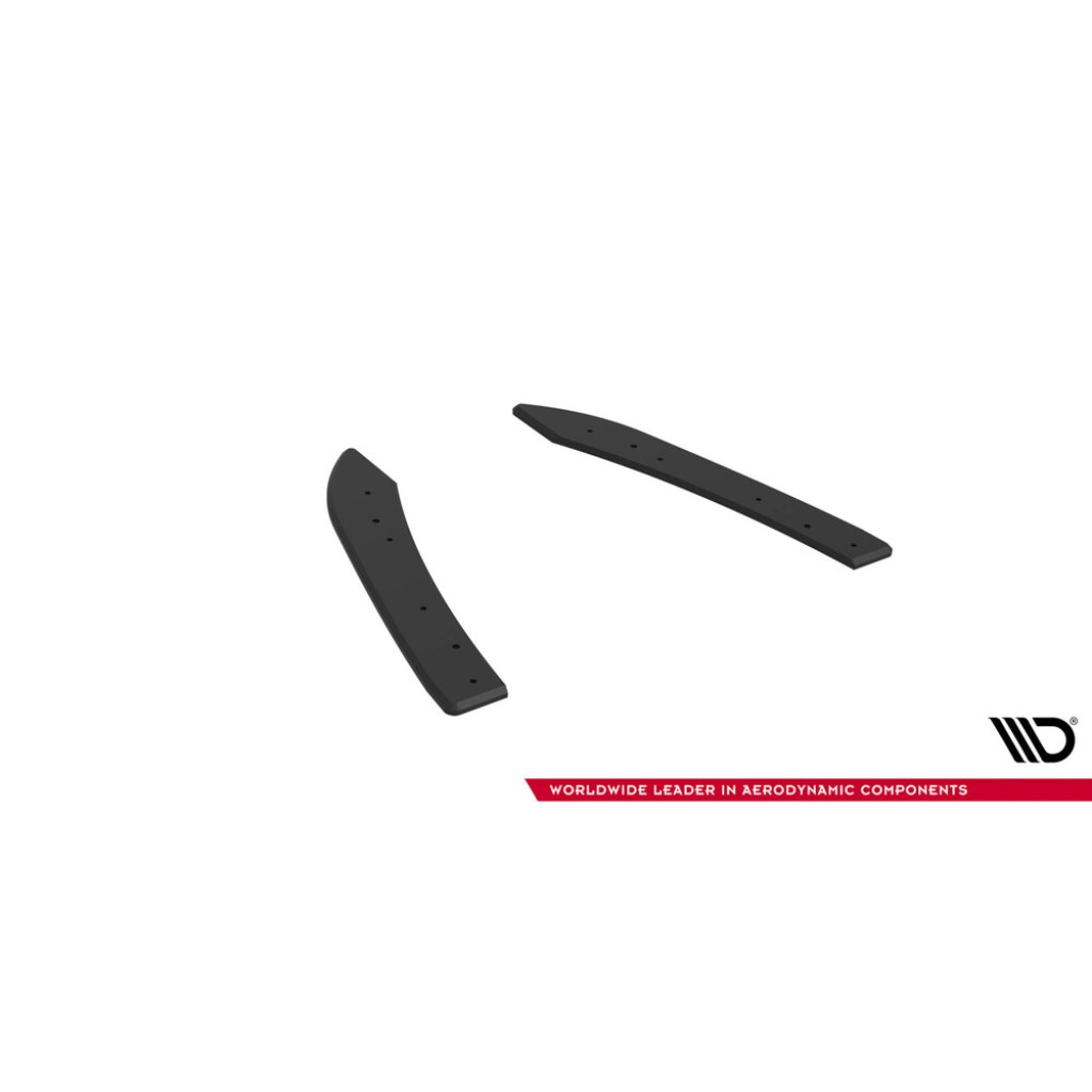Maxton Design "Street Pro" boční difuzory pod zadní nárazník pro Audi RS5 F5, plast ABS bez povrchové úpravy, Sportback, s černou a červenou linkou