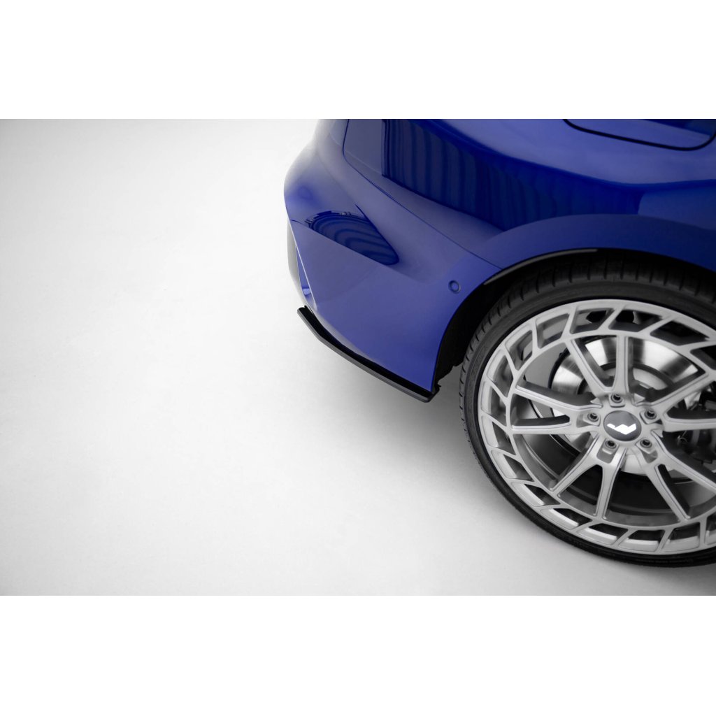 Maxton Design "Street Pro" boční difuzory pod zadní nárazník pro Audi S3 8Y Facelift, plast ABS bez povrchové úpravy, Sedan, s černou a červenou linkou