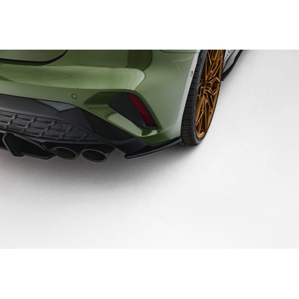 Maxton Design "Street Pro" boční difuzory pod zadní nárazník pro Audi S3 8Y Facelift, plast ABS bez povrchové úpravy, Sportback, s černou a červenou linkou