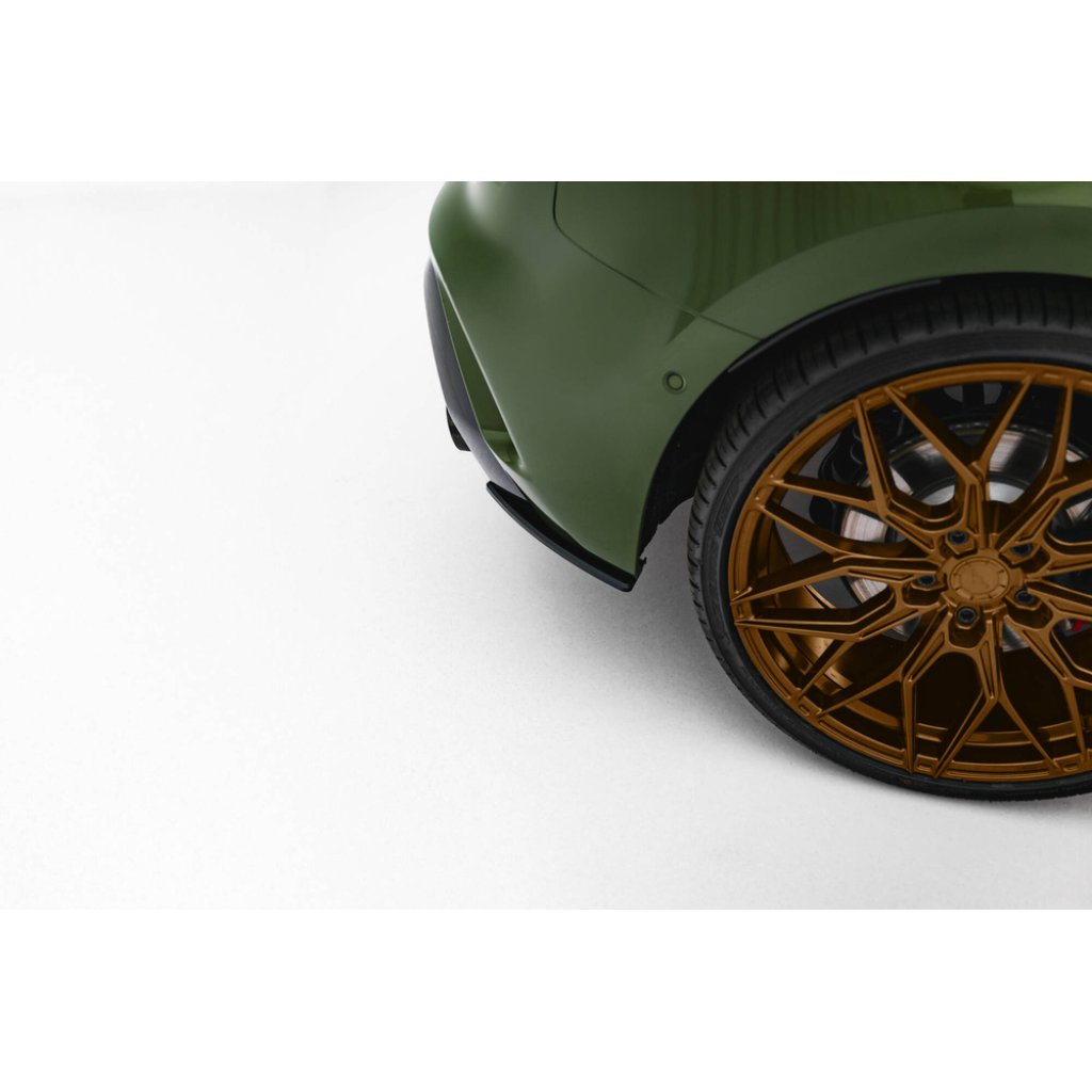 Maxton Design "Street Pro" boční difuzory pod zadní nárazník pro Audi S3 8Y Facelift, plast ABS bez povrchové úpravy, Sportback, s černou a červenou linkou