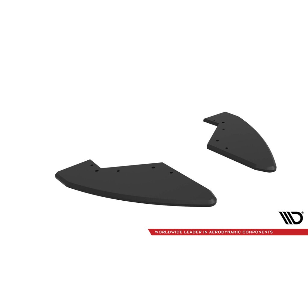 Maxton Design "Street Pro" boční difuzory pod zadní nárazník pro Audi TT S 8S, plast ABS bez povrchové úpravy, s červenou linkou