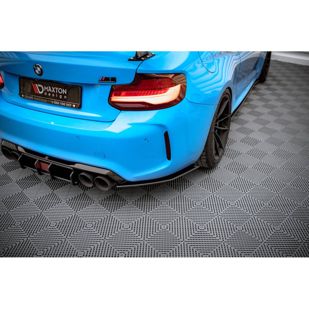 Maxton Design "Street Pro" boční difuzory pod zadní nárazník pro BMW M2 F87, plast ABS bez povrchové úpravy