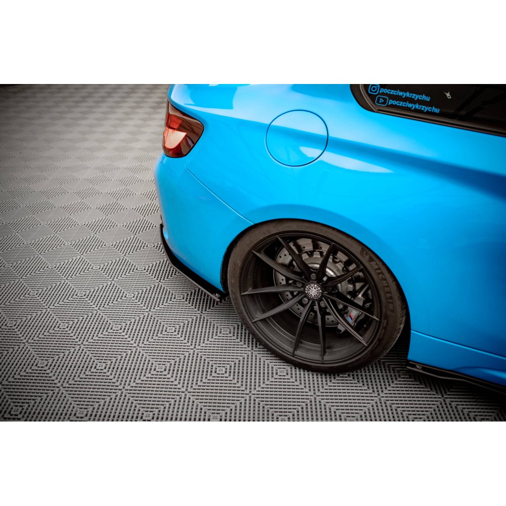Maxton Design "Street Pro" boční difuzory pod zadní nárazník pro BMW M2 F87, plast ABS bez povrchové úpravy