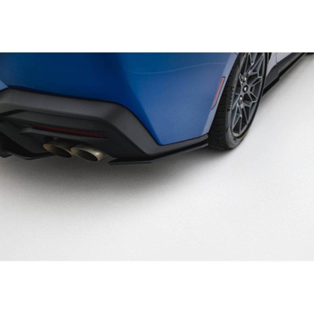 Maxton Design "Street Pro" boční difuzory pod zadní nárazník pro Ford Mustang Mk7 GT, plast ABS bez povrchové úpravy, s černou a červenou linkou