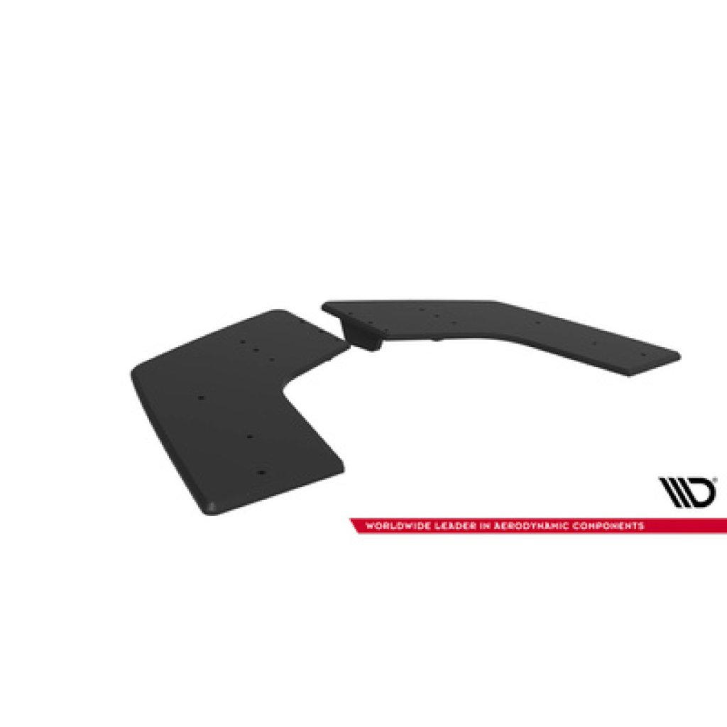 Maxton Design "Street Pro" boční difuzory pod zadní nárazník pro Mitsubishi Lancer Evo Mk10, plast ABS bez povrchové úpravy