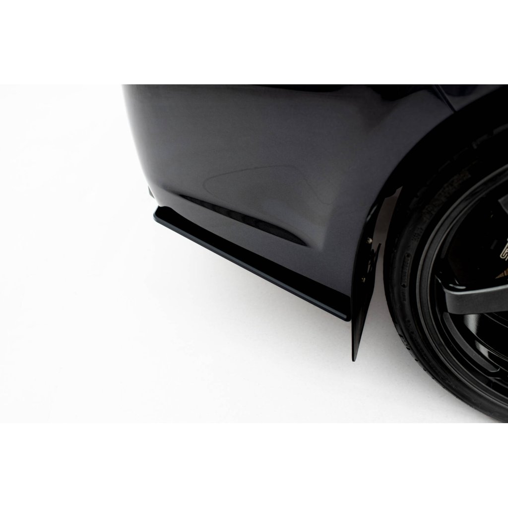 Maxton Design "Street Pro" boční difuzory pod zadní nárazník pro Subaru Impreza WRX STi Mk3 Facelift, plast ABS bez povrchové úpravy, s černou a červenou linkou