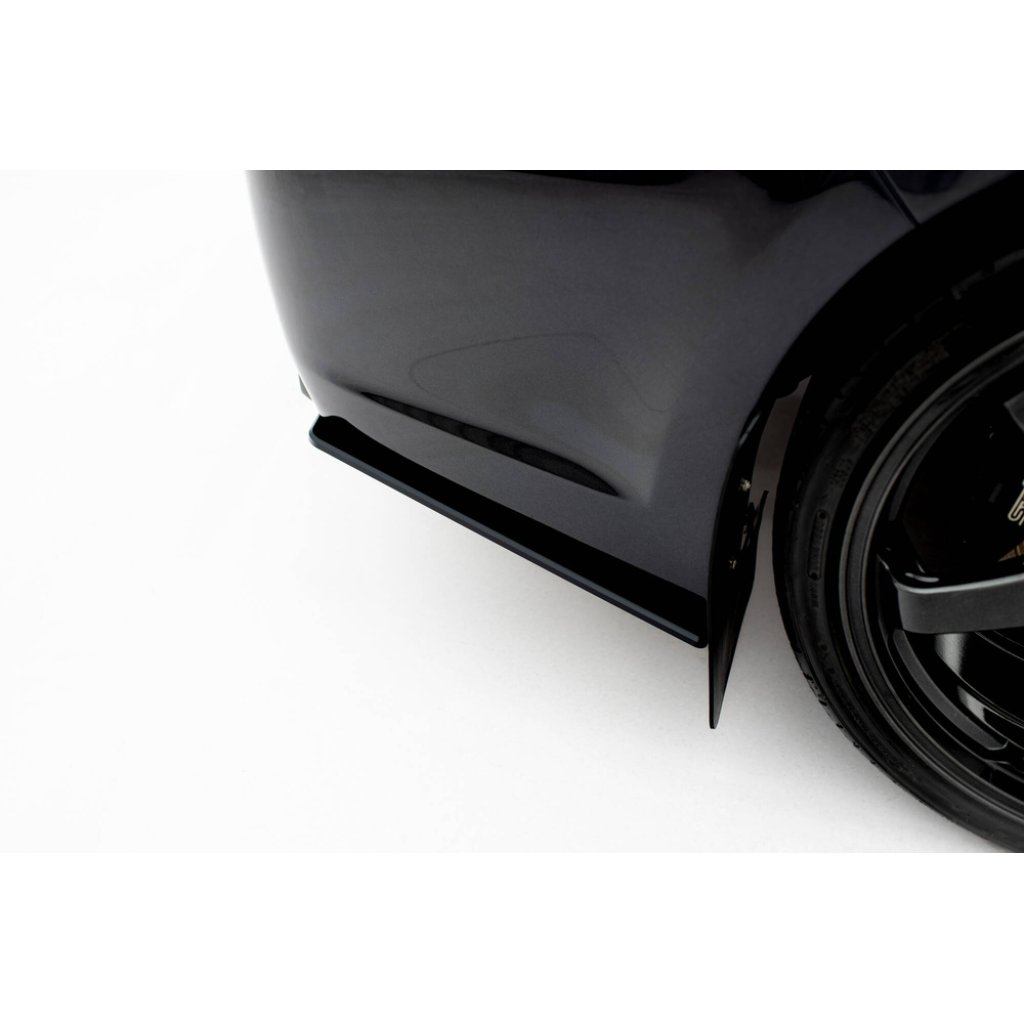Maxton Design "Street Pro" boční difuzory pod zadní nárazník pro Subaru Impreza WRX STi Mk3 Facelift, plast ABS bez povrchové úpravy, s černou a červenou linkou