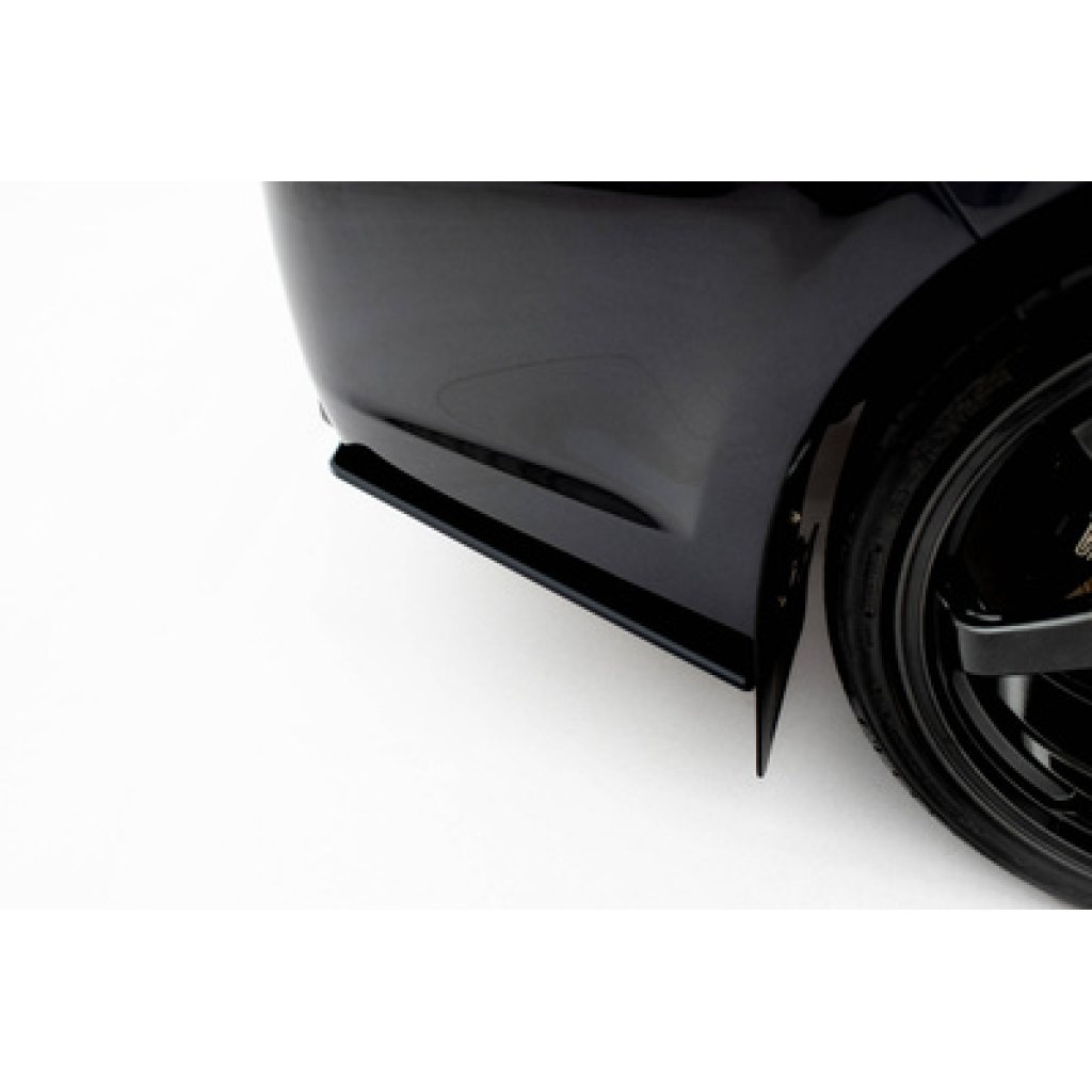 Maxton Design "Street Pro" boční difuzory pod zadní nárazník pro Subaru Impreza WRX STi Mk3 Facelift, plast ABS bez povrchové úpravy, s černou a červenou linkou